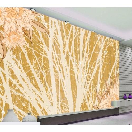 Custom retro wallpaper.Retro impression trees,3D stereoscopic wallpaper for hotel bedroom living room backdrop papel de parede