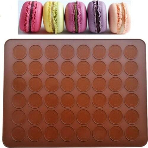48 Holes Bakeware Pastry Baking Tools Silicone Mat For Oven Macaron Silicone Baking Mat Non-Stick Baking Macaron Cake Pad