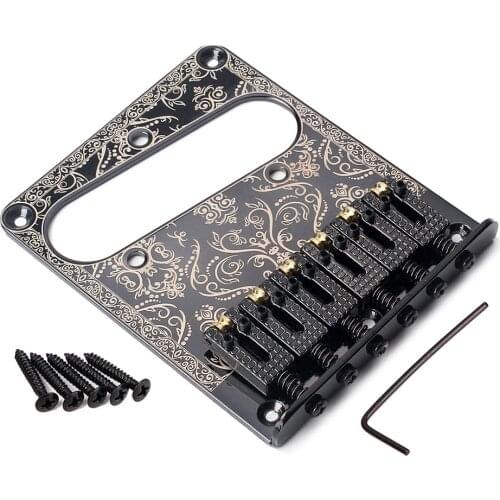 Modern 6 Saddle Bridge w/ Screws For Telecaster Electric Guitar Replacement Guitar Accessories Parts