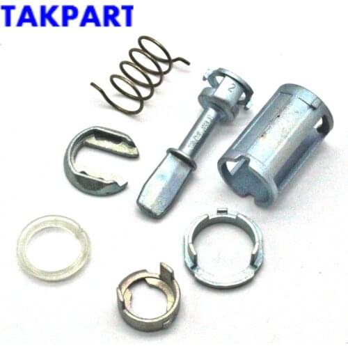 TAKPART Door Lock Cylinder Barrel Repair Kit Set For VW Mk4 Golf 4 Bora Front Right Left