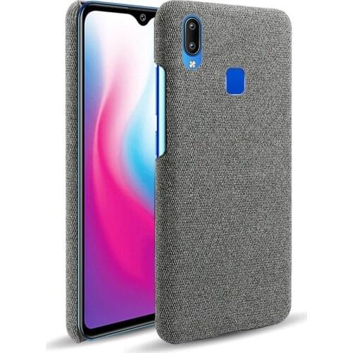 Slim Cloth Texture Cover For Vivo Y91 Case Fabric Ultrathin Antiskid Capa For Vivo Y91 Y95 6.22" 1816 1817 1820 1811 PD1818BF_EX