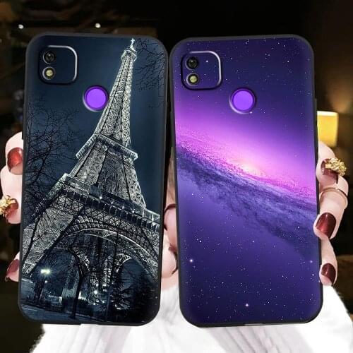 Cartoon Glitter Phone Case For Tecno POP4 Shockproof Black Case TPU Back Cover For Woman Luxury