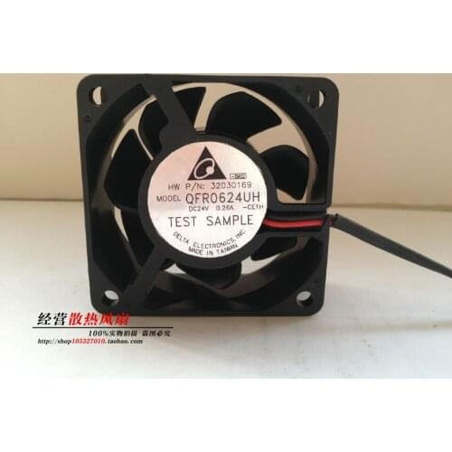 Delta Electronics QFR0624UH DC 24V 0.26A 60x60x25mm Server Cooling Fan
