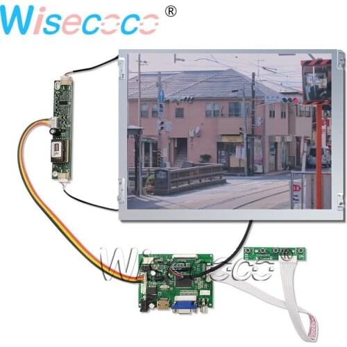Wisecoco 12.1" 800*600 Wide Temperature Lamp Repaceable 180° Reverse 6/8 Bit Matte LCD Display + 50PIN TTL VGA Driver Board