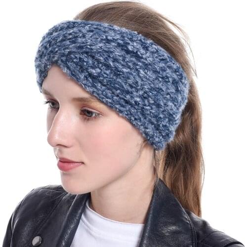 Winter Knitted Twist Headband For Women Girls Warmer Ear Wool Turban Hairband Headwrap Bandage Hair Accessories Hairband Bandeau