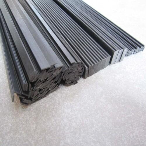 2mm( thick) *10mm( width) *1000mm(length) black fiberglass bar/ strip