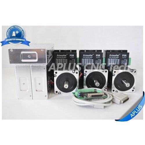 3-Axis Kits, 2 PCS NEMA 34 920oz-in & 1 PC NEMA 34 1160oz-in Stepper Motors & Drivers & Power Supplies