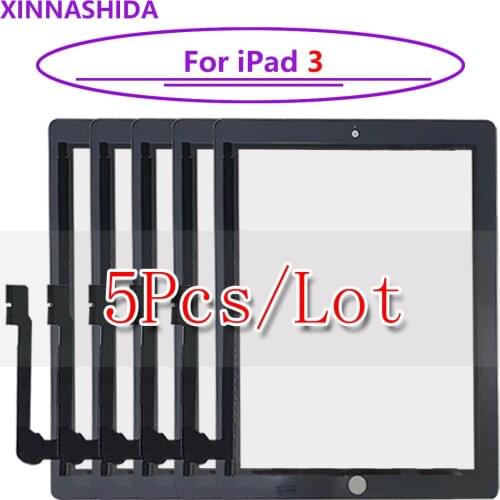 5PCS/ For iPad 3 4 A1416 A1430 A1403 A1458 A1459 A1460 Touch Screen Glass Panel Replacement Sensor