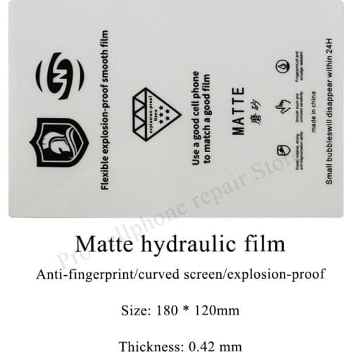50/100pcs of matte hydrogel film screen protector for all cutting machine and SS-890C for iPhone HUAWEI XIAOMI SAMSUNG