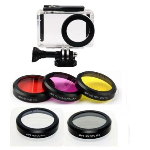 CPL/UV/Red/Yellow/Magenta filter For Xiaomi Mijia 4K Mini Action Camera Case Protective Housing