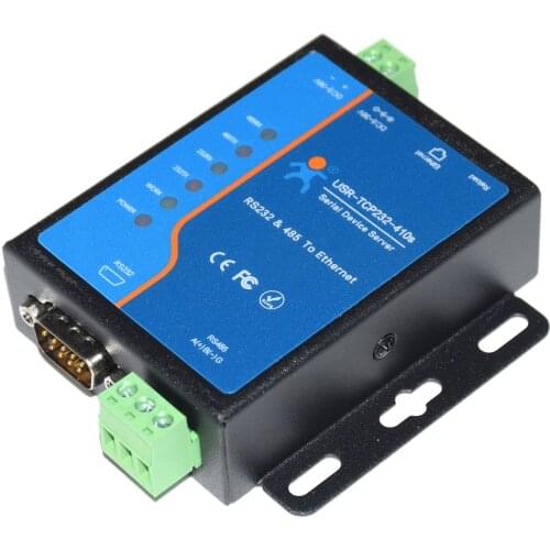 USR-TCP232-410S Serial port RS232 RS485 to Ethernet converter Device Server Modbus RTU to Modbus TCP flow control