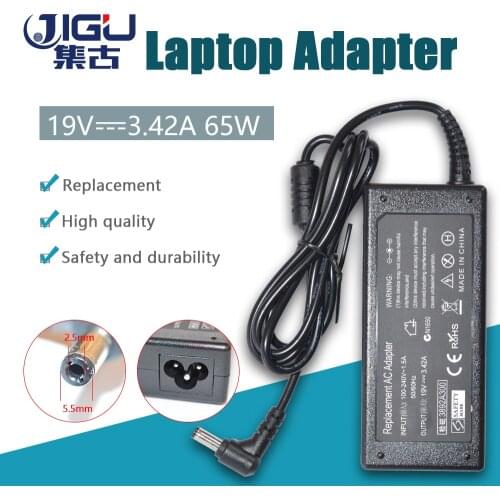 JIGU Replacement For Asus 19V 3.42A 5.5*2.5MM 65W k50ij K40IJ x550c A52F K501 K50IJ K50i K52F Laptop AC Charger Power Adapter