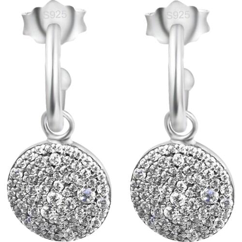 CKK Sterling-Silver-Jewelry Classic Elegance Drop Earring,European Royal Classic Blue Enamel for Women Party Silver Jewelry Gift