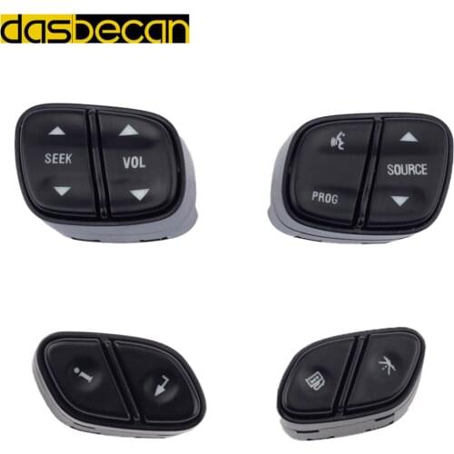 Steering Wheel Regulator Buttons Radio Volume Control Switch Buttons for Chevy Silverado GMC 21997738 21997739 1999442 1999443