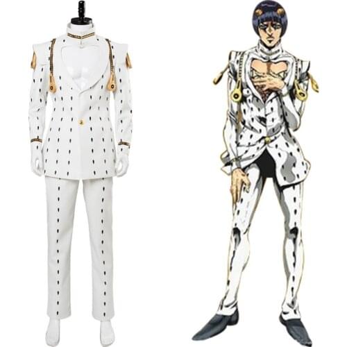 JoJos Bizarre Adventure Cosplay Costume Golden Wind Bruno Bucciarati Cosplay Costume Full Suit Halloween Carnival Costumes