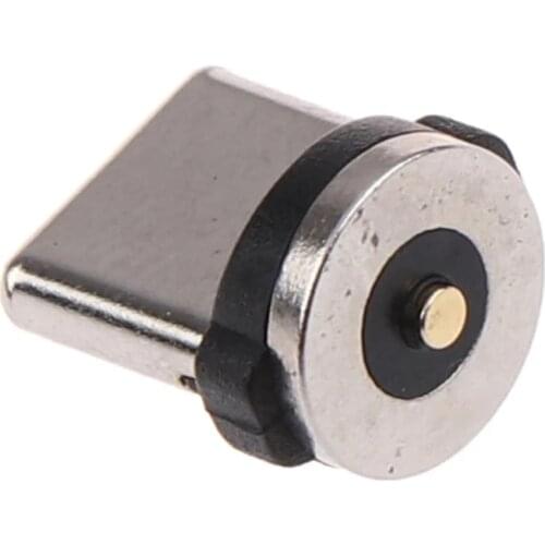 50pcs Round Magnetic Cable plug Type C Micro USB C Plugs Fast Charging Adapter For Phone Micro usb Type-C Magnet Charger Plug