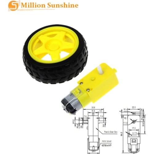 TT Motor Smart Car Robot Gear Motor for arduino Diy Kit Wheels Smart Car Chassis Motor Robot Remote Control Car DC Gear Motor