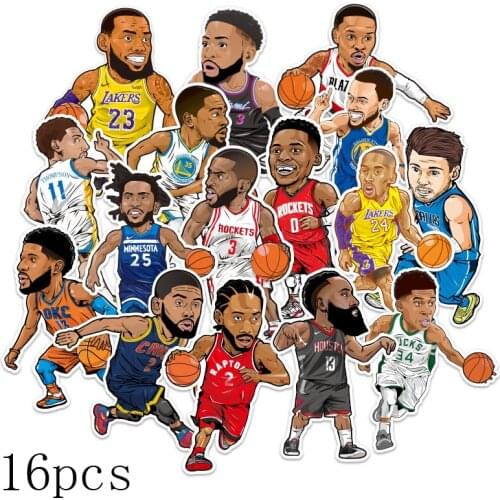 Basketball star stickers spotify premium aesthetic stationery kids Kawaii notebooks diary Scrapbooking cute netflix account