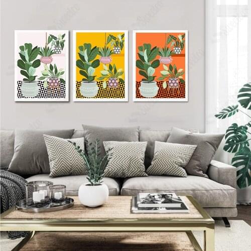 Watercolor Leaves Print Tropical House Canvas Style Wall Art Nordic Posters and Prints Decorative Picture Modern Home Decoration