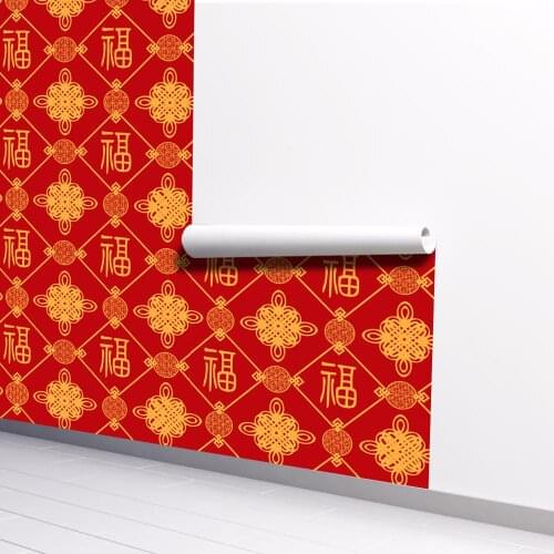 2020 New Released Blessing Arrived Thickened Self-Adhesive Wallpaper for Room Decoration and Furniture Renovation