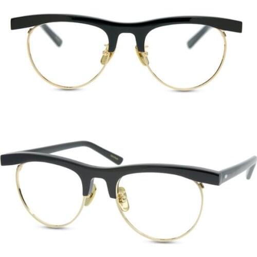 LKK Hand-madeVintage cat - eye frame, men and womens short-sighted frame woman glasses
