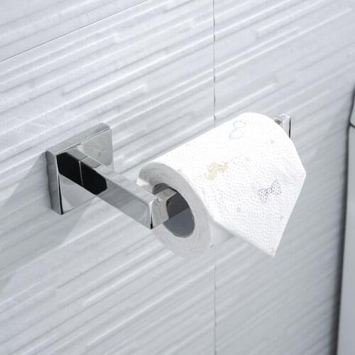 Polished Toilet Paper Holder Wall Mounted Tissue Roll Hanger 304 Stainless Steel Bathroom Accessories