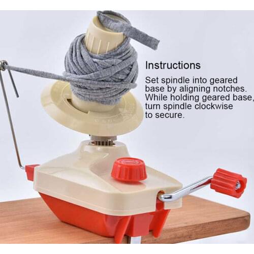 Swift Yarn Fiber String Ball Wool Winder Holder Hand Operated Manual Handheld String Winding Machine Sewing Accessories New