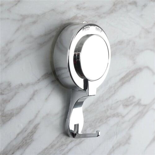 PVC+ABS+Metal Vacuum Suction Cup Sucker Shower Towel Bathroom Kitchen Wall Door Hook Hanger 11.5*6.5*3.5cm