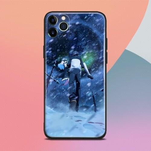 Re zero Subaru Natsuki dark soul anime For iPhone se 6s 7 8 plus x xr xs 11 12 mini pro max soft silicone phone case cover shell