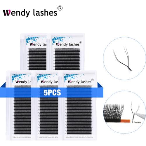 YY Style Eyelash Extensions Faux Mink Double Tip Eyelashes 2D Premade Volume Fans Supplies Individual Makeup Grafting YY Lashes