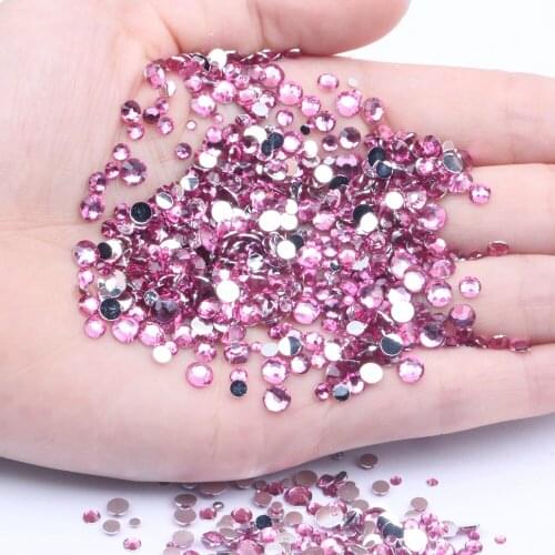 Resin Rhinestones 6mm 10000pcs Flatback Normal Colors Many Colors Choose Round Glue On Diamonds DIY Nails Art Decorations