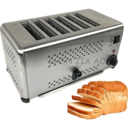Household stainless steel 4/6 slices toaster oven electric breakfast toaster bread machine 220V 1.8KW/2.5KW 1PC
