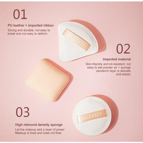 Three Marshmallow Puff Make-up Makeup Brushes Dry And Wet Puff Apply Without Powder Beauty Tools
