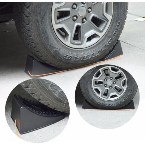Heavy Duty Wheel Chocks For SUV 4X4 ATV Jeep Caravan Car Wheel Stoppers pair of 2 pcs Rated 4.8 /5 based on 11 customer reviews