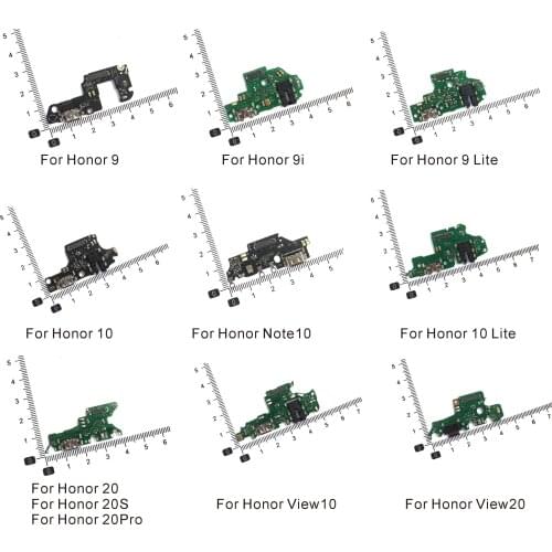 USB Charging Dock Port Socket Jack Connector Charge Board Flex Cable For Huawei Honor 9 9i Lite 10 Note10 20 20S 20Pro View