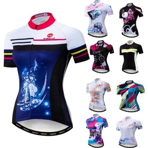 Weimostar 2019 Women Cycling Jersey Summer MTB Road Bike Jersey Short Sleeve Mountain Cycling Clothing Pro Team Bicycle Shirt