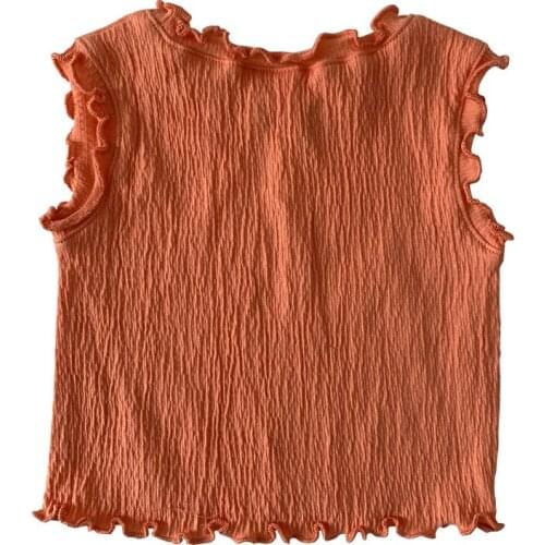 Summer baby vest 2021 new boys and girls bottoming lace jacket bottoming clothes baby clothes baby clothes girl