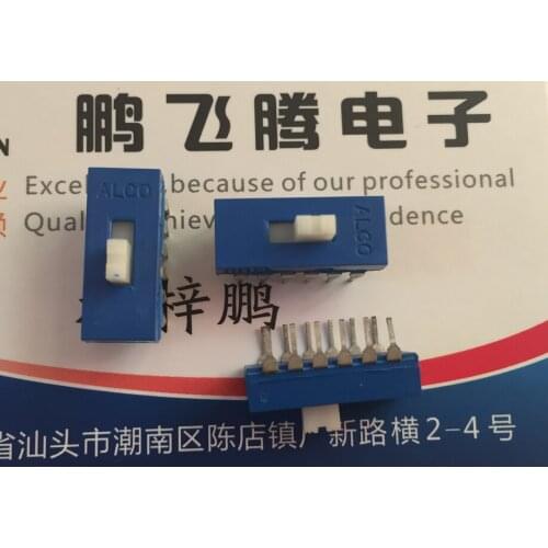 1PCS Imported ALCO ASE42 1-1437581-4 DIP switch 2-bit straight plug 12-foot toggle switch 2 gear switch sliding