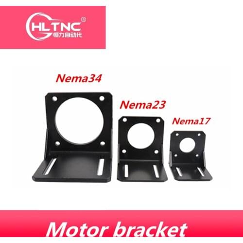 1 pc Nema34 23 17 stepper motor rigid mounting bracket base 34 23 17 brushless servo mounting seat international standard size