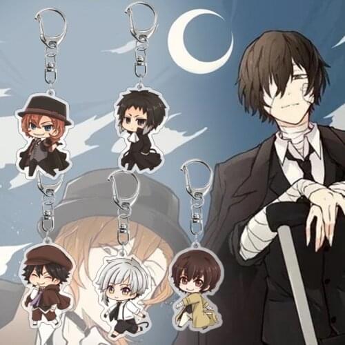 Anime Bungou Stray Dogs Atsushi Acrylic Keychain 5 Styles Pendant Key Rings