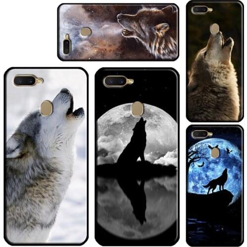 Wolf Howling For OPPO A5S A3S A83 A1K A52 A72 A31 A53 A9 A5 2020 Find X3 Pro F5 F7 A15 A91 Case Cover