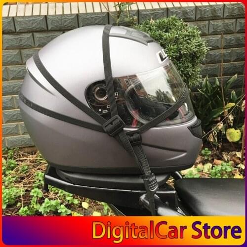Motorcycle Helmet Strength Retractable Elastic Rope with Two Hooks Universal Luggage Flexible Strap Ties Belting