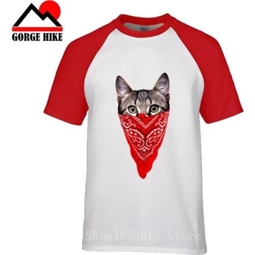 Hip Pop galaxy space 3D t shirt Mask lovely kitten Gangster Cat funny tops tee short sleeve Flerken shirts men Streewear t-shirt