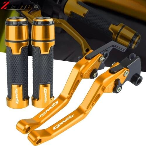 GW250 LOGO Motorcycle Adjustable Brake Clutch Lever Handle Hand Grips For Suzuki GW 250 INAZUMA 2012-2018 2017 2016 2015 2014