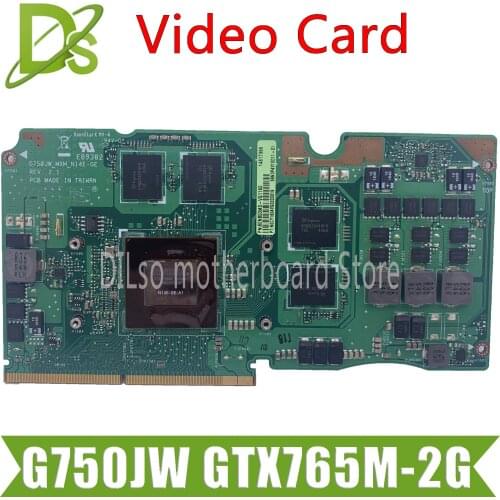 KEFU G750J VGA For ASUS G750JW Laptop Graphics card GTX765M-2G N14E-GE-A1 Test original