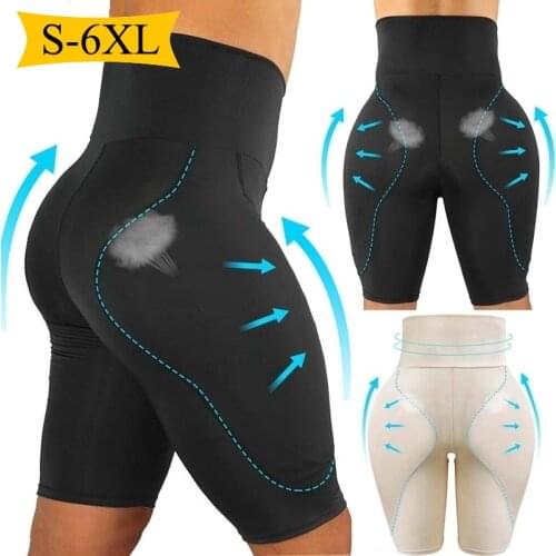 Body Butt Lifter Shapewear for Men Thigh Trimmer Slimming Panty High Waist Trainer Plus Size Bodysuit Waste But Lift Hip Pads