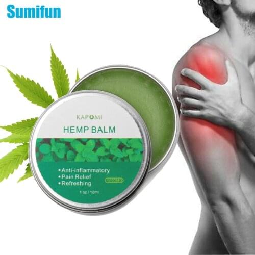 10/20/30ml Analgesic Cream Hemp Pain Relief Cream Knee Joint Neck Body Herbal Extract Cream Muscle Massage Plaster Health Care
