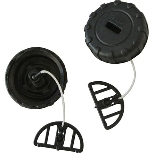 2Pcs SetPlastic Fuel Cap Oil Cap For Stihl For Stihl 017 018 MS170 MS180 Chainsaw 11303500500 Fuel Gas Oil Filler Cap Hot Black