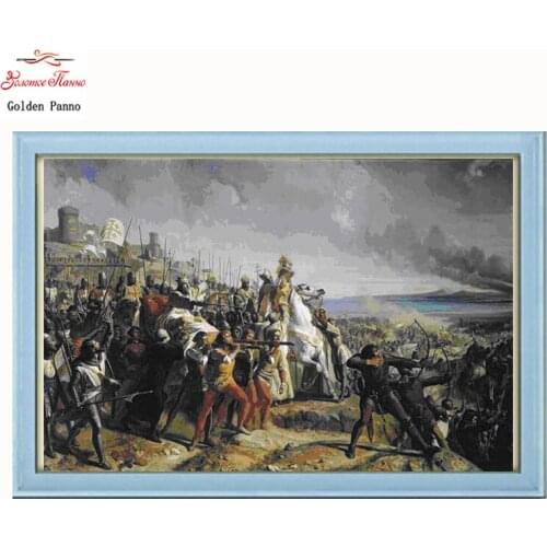 Golden Panno Needlework DIY DMC Cross stitch Sets For Embroidery kits Precise unprinted religion Patterns Counted Cross-stitch07