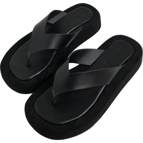 NEWDISCVRY Mixed Color Thick Bottom Flip Flops Women Famous Designer Clip Toe Slippers Ladis Platform Jandal Slides Beach Shoes